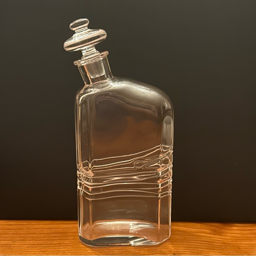 Vintage Ascott Clear Glass Decanter Torben Jorgensen Holmegaard Danish MCM EUC